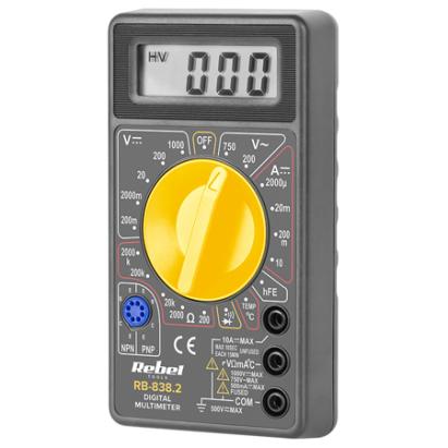 Multimetru universal Rebel RB-838 cu masurare temperatura si hFE