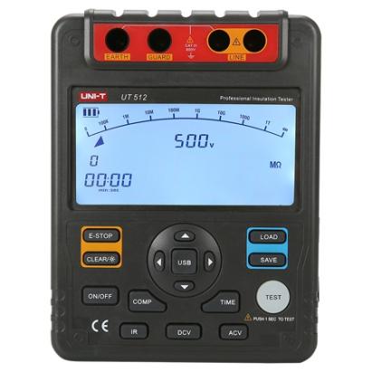 Multimetru Uni-T UT512 pentru rezistență de izolație 10GΩ, 2500V