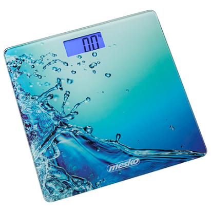 Cântar digital de persoane Mesko MS 8156, sticlă securizată, 150 kg