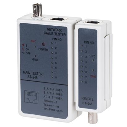 Tester pentru cablu UTP/RJ45 si coaxial BNC, cu modul remote