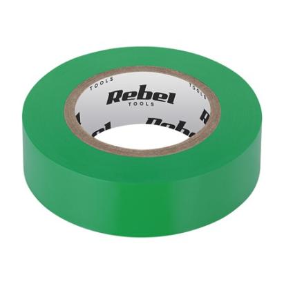 Bandă izolatoare verde Rebel 0,13 mm x 19 mm x 20 yd (18,28 m)
