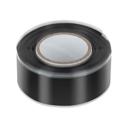 Bandă autovulcanizantă Rebel 0,8 x 19 mm, 2,5 m, neagră – izolație și etanșare