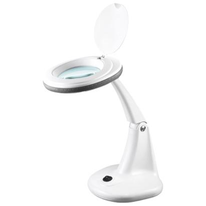 Lampă cu lupă 5 dioptrii LED 6W Rebel, braț reglabil, lumină rece 6500K