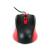 Mouse optic USB Omega OM05, 1000 DPI, 3 butoane, negru-rosu