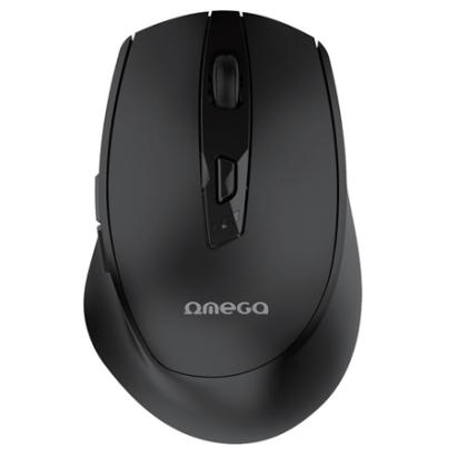 MOUSE WIRELESS REINCARCABIL USB-C NEGRU OMEGA