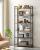 VASAGLE Biblioteca cu 6 rafturi, etajera stil industrial, PAL si cadru metalic, 30x80x186 cm, maro rustic Household NewTrend