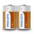 BATERIE LONGLIFE R20 D FOLIE  2 BUC PHILIPS
