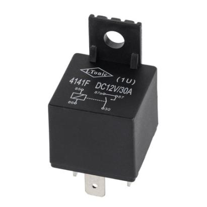 Releu auto 12V 30A 4141, 5 pini, tip universal pentru instalatii auto