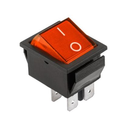 Întrerupător basculant ON/OFF IRS-201-1A roșu, 4 pini, 20A