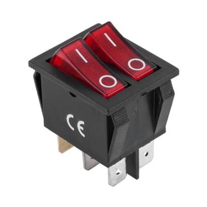 Întrerupător dublu IRS2101 cu 3 poziții ON-OFF-ON, contacte separate