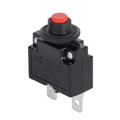 Întrerupător protecție termică cu resetare 10A, 230V, buton roșu