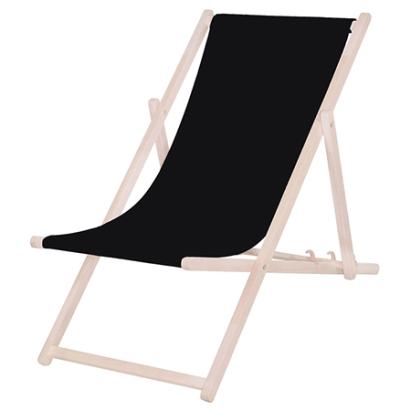 Scaun pliabil pentru grădină, din lemn de fag, 3 poziții, textil UV