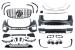 Pachet Exterior Complet Mercedes GLS SUV X167 (2019-2023) GLS53 Design Performance AutoTuning