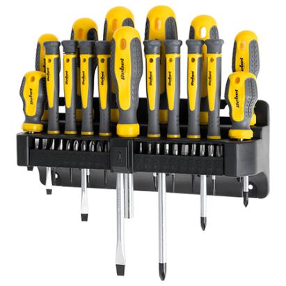 Set șurubelnițe CR-V Rebel cu suport, 30 piese, vârfuri magnetice