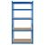 Raft metalic Rebel cu 5 polite MDF, 180x90x40 cm, 750 kg, albastru