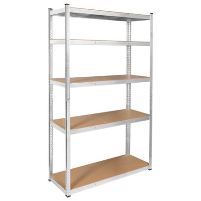 Raft metalic Rebel cu 5 polite MDF, 205x120x45 cm, sarcina 750 kg