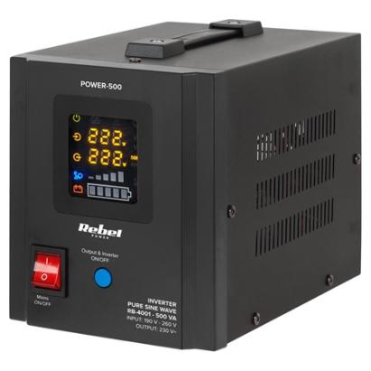 UPS pentru centrală termică Rebel 500VA, sinus pur, 300W, 12V, cu încărcător