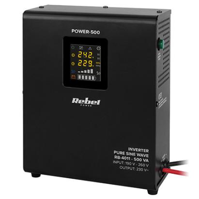 UPS pentru centrală termică Rebel 500VA/300W, sinus pur, 12V, cu încărcare 10A
