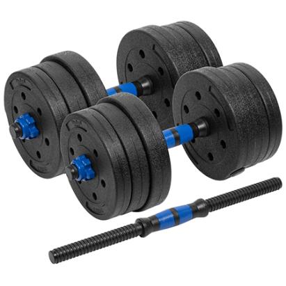 Set haltere reglabile 2x10 kg cu conector, 20 kg total, Rebel Active