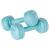 Set gantere compozit 2 x 2 kg Rebel Active, acoperire PVC pentru fitness