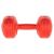 Set 2 gantere compozit 3 kg Rebel Active, acoperire PVC, rosu