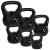 Kettlebell 4 kg Rebel Active cu acoperire PVC, prindere confortabila