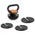 Kettlebell ajustabil Rebel Active 2,3–9 kg cu 6 talere, bază antiderapantă
