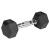 Set gantere hexagonale cauciucate 2x3 kg din fontă, Rebel Activ