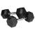Set gantere hexagonale 2x5 kg din fontă cauciucată Rebel Activ