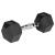 Set gantere hexagonale 2x5 kg din fontă cauciucată Rebel Activ