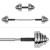 Set gantere reglabile Rebel Active 30 kg cu valiză, conector și discuri