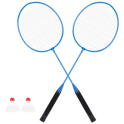 Set badminton Rebel Active cu 2 rachete metal si 2 fluturasi