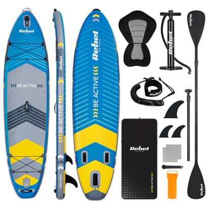 SET PLACA GONFLABILA STAND UP PADDLE SCAUN 335X84X15 CM
