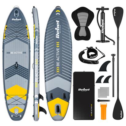 SET PLACA GONFLABILA STAND UP PADDLE SCAUN 335X84X15 CM