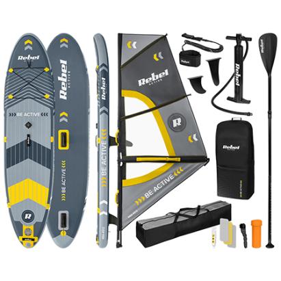 SET PLACA GONFLABILA WINDSURFING SUP 305X76X15 CM