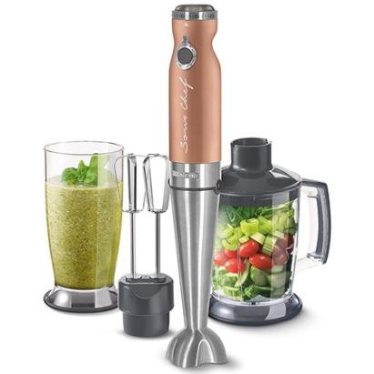 Blender de mână 4 în 1 Sencor 1200 W, 20 trepte, accesorii incluse