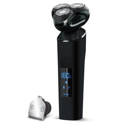 Aparat de ras rotativ Sencor negru, afisaj LED, baterie Li-Ion 2500 mAh