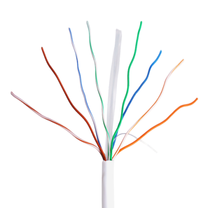 Cablu UTP, cat 6E, cupru integral, LSZH, cutie 305 metri, DCA - UNV UV-UTP6-300-BC24AWG-DCA-B-W SafetyGuard Surveillance