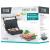 Sandwich maker panini Teesa 1000W cu placi grill antiaderente si tava scurgere