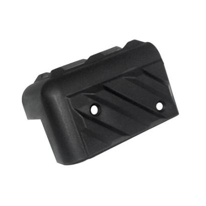 Colțar din plastic pentru boxă 8,5 x 5,5 cm, negru, cu găuri de prindere