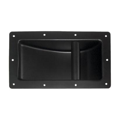 Mâner metalic încastrat pentru boxă, negru, 28 x 16 cm