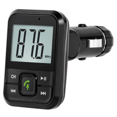 Modulator FM auto cu Bluetooth 5.0, USB, AUX și microSD, ecran LCD