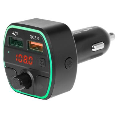 Modulator FM auto Bluetooth 5.0 cu încărcare rapidă QC 3.0 și 2x USB
