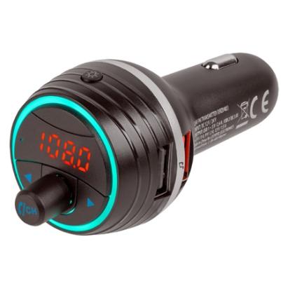 Modulator FM Bluetooth 5.0 Peiying cu display LCD, USB dual și QC 3.0