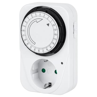 Temporizator mecanic pentru priză Schuko TS-WF1, 24h, 3500W