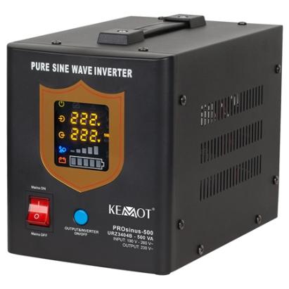 UPS pentru centrale termice Kemot, sinus pur 500VA/300W, 12V cu încărcare