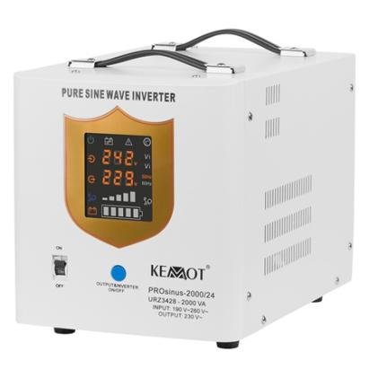 UPS cu sinus pur Kemot 2000VA/1400W 24V pentru centrale termice