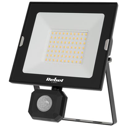 Reflector LED 50W Rebel cu senzor de mișcare, lumină rece 6500K, IP44