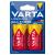 Set 2 baterii alcaline Varta LR20 (D) Longlife Max Power, 1,5V