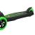 Trotinetă pentru copii Rebel Kids Wheels, 3 roți, ghidon reglabil, negru-verde